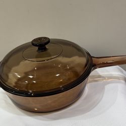 Corning Visions Chicken Fryer Amber