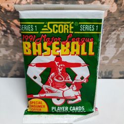 Collectible 1991 Score Baseball Card
