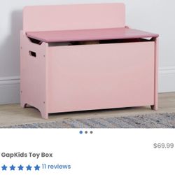 New Baby Gap Pink Toy Storage / Pink Toy Box 