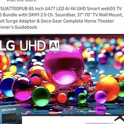 New lg under ai tv 65 in