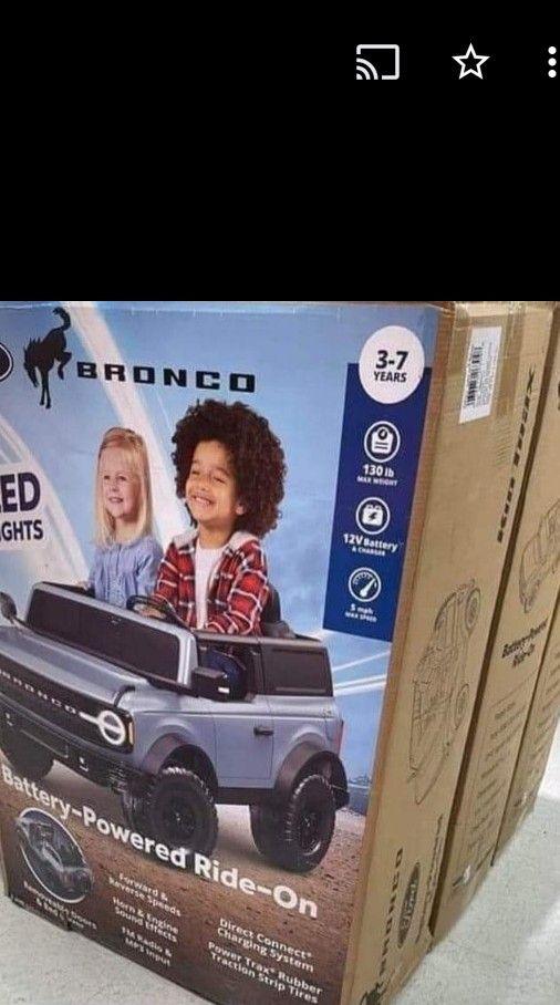 Ride-On Ford Bronco Battery Powered