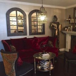 Vintage Red Couch 
