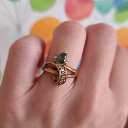 GOLD RING WITH SNAKE 