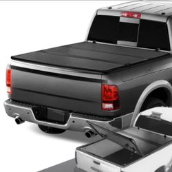 09-18 Ram 19-22 Ram Classic Hard Tri Fold Tonneau Truck Bed Cover Tapadera Cobertor 