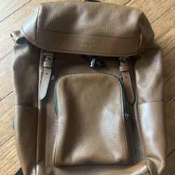 Tan Coach Backpack