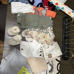 Free baby boy cloths (sizes 3-6 months, some 0-3) and a play mat