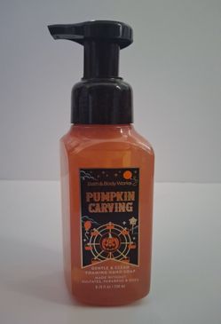 Pumpkin carving foaming hand soap