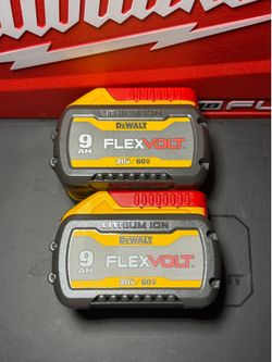 New Dewalt 20v/60v batteries 9.0 no less than $120 firm each