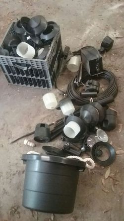 Outside yard light set