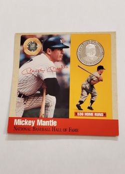Mickey Mantle “Legends Of Baseball” 500 HR Club .999 Silver Coin