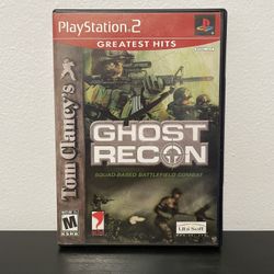 Tom Clancys Ghost Recon PS2 Sony PlayStation 2 Greatest Hits CIB Video Game 2002