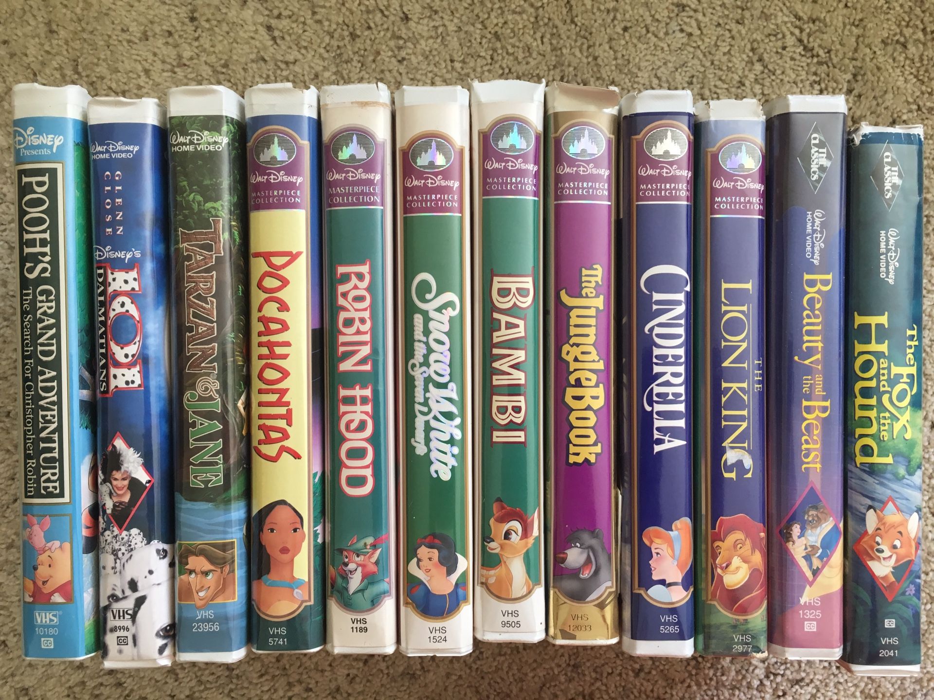 Walt Disney VHS tape collection