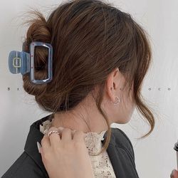 Blue Hair Claw Clip with Red Dot, Claw Clip for Women and Girls