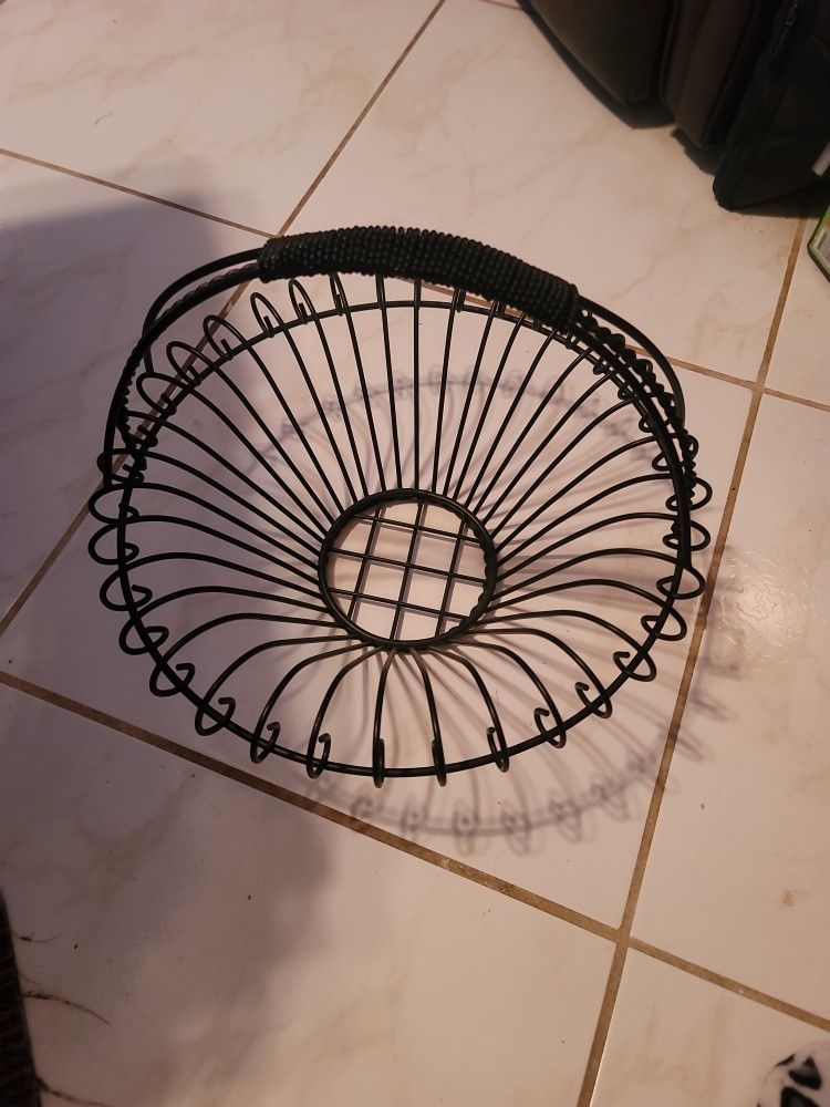 Black Metal Basket 