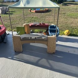 Kids Sand/ Water Table Along With Grill 