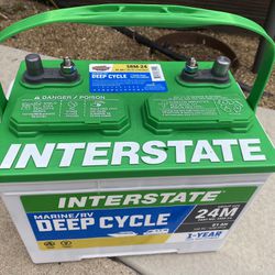 Barely Used Interstate Marine RV Deep Cycle Battery 