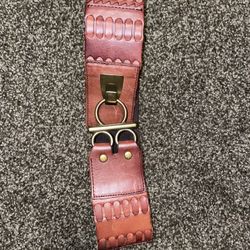 Womens Leather Stretch Belt
