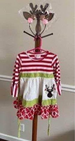 Child Size 4t Ugly Sweater Holiday Costume Dress Reindeer Just $5