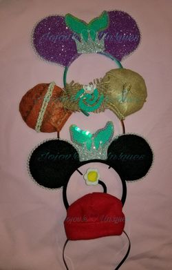 Minnie mouse ears Little Mermaid Moana