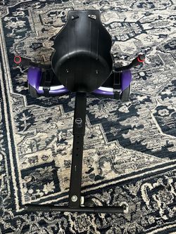Hover board with seat attachment
