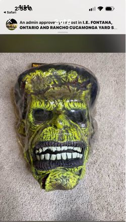 Halloween  Frankenstein mask