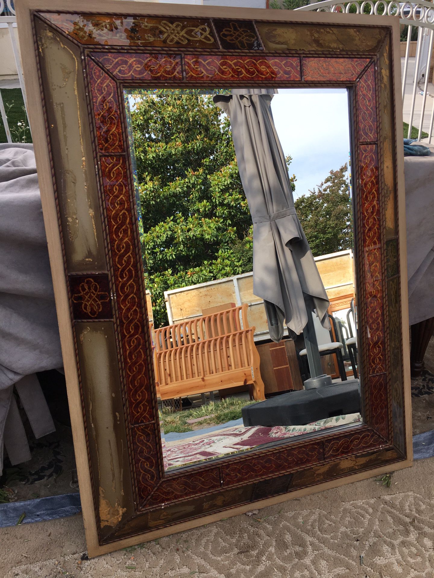 Antique wall mirror have some details on frame you can see it on a picture 34 x 46