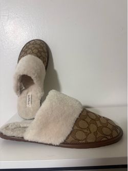 Coach slippers size 10
