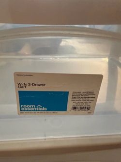 2 Room Essentials Wide 3-Drawer s White