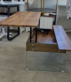 Lift Off Coffee Table with Large Hidden Storage Compartment, New