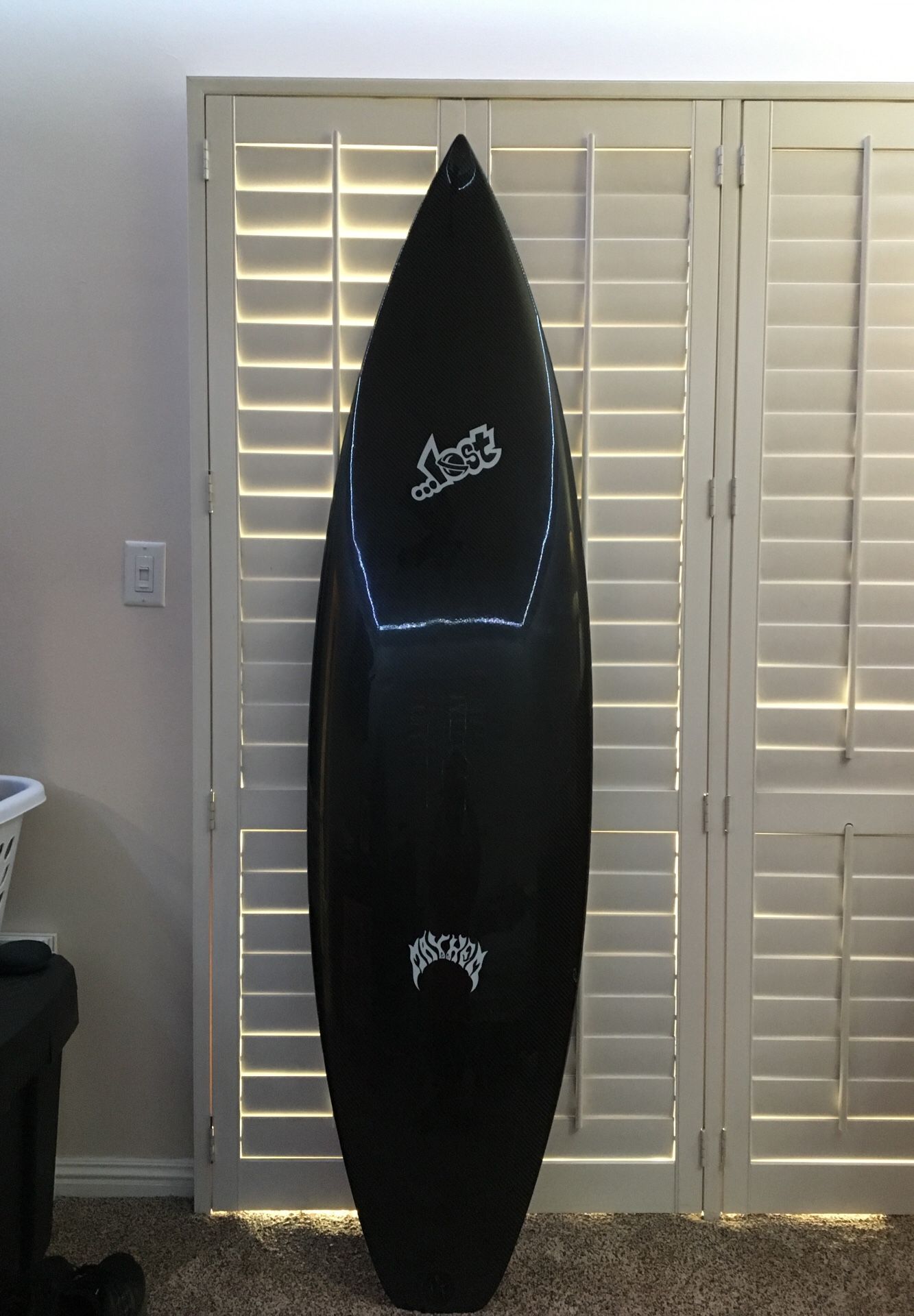 6’6” Lost Aviso Carbon Fiber Surfboard