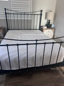 Black Queen bed frame