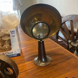 Old candle reflector light