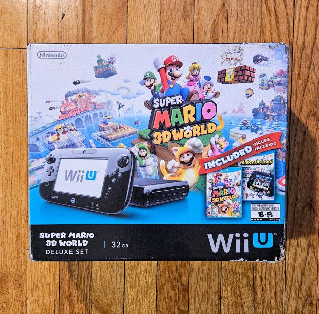 Nintendo Wii U 32 GB Super Mario 3D World Deluxe Set - *BOX ONLY*