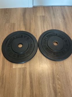 Pair of 10 lb Rubber Bumper Plates – Olympic Weight Plates (20 lbs Total)