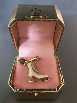 Rare Juicy Couture Limited Edition Ice Skate Charm w/ Original Box Y2K