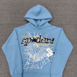 Baby Blue spider Hoodie