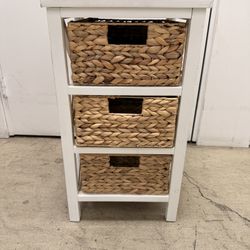 End Table - 3 Tier w/ 3 Baskets