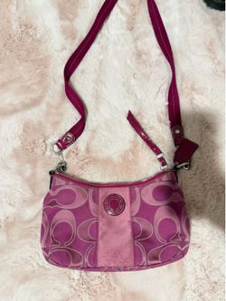 vintage pink coach bag