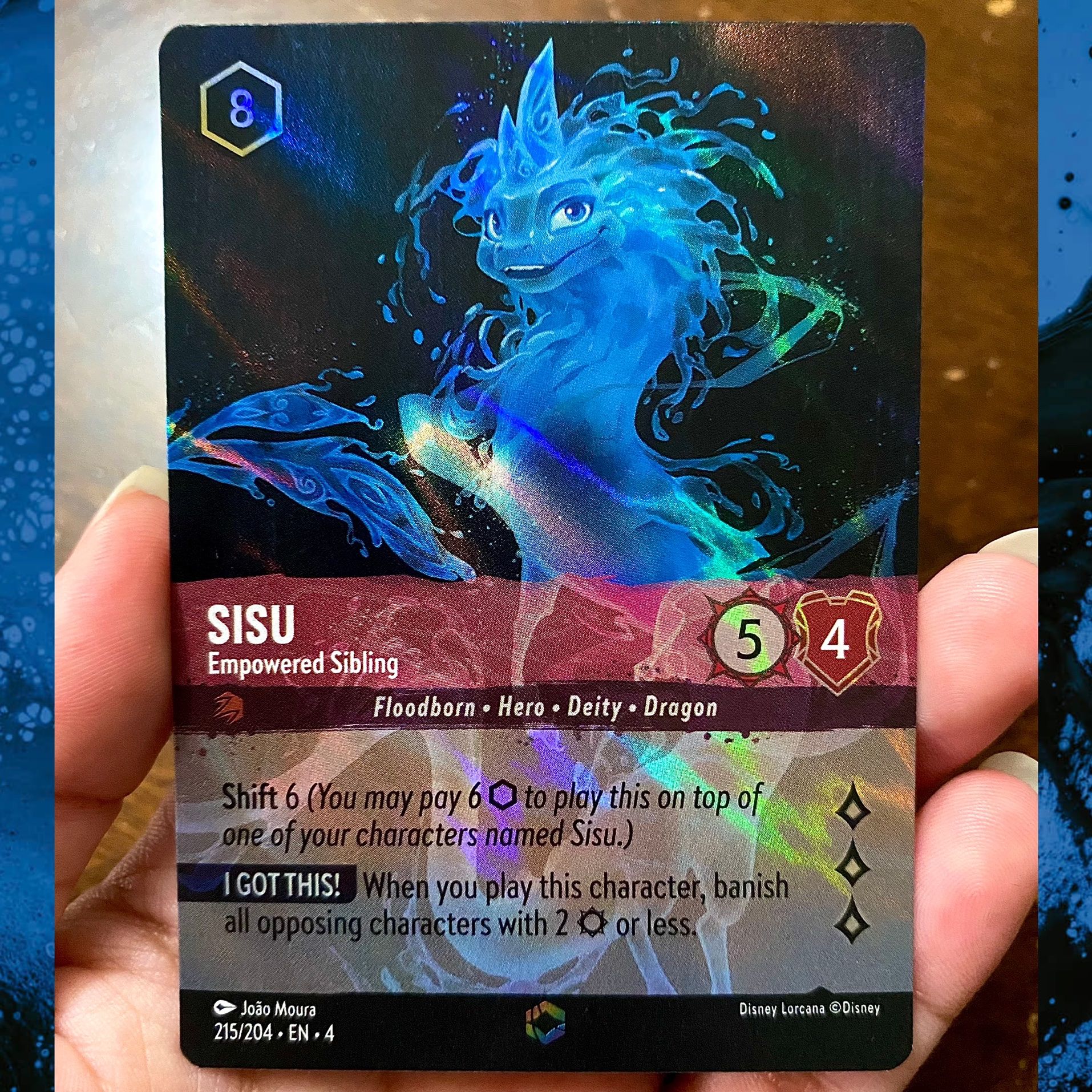 lorcana sisu card Disney - Lorcana: Rise of the Floodborn 17 Rarity Sisu Empowered Sibling Enchanted Custom