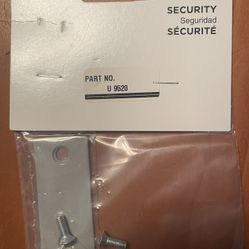 Defender Security U 9520 Steel Door Edge Hole Filler Plate, 1 In. , Gray Finish 