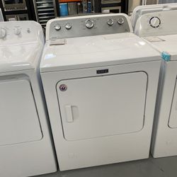 MayTag White 7.0 Cu. Ft. Gas Dryer With Sanitize Cycle