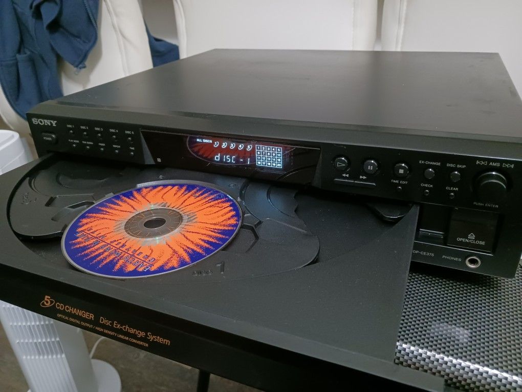 2010 Sony CDP-CE375 5-Disc CD Changer