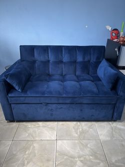 Blue Futon Couch