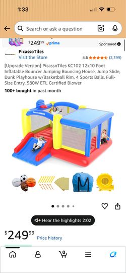 Picasso Tiles Bounce house