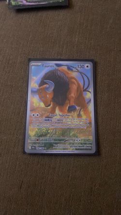Tauros Pokémon Card Full Art Holo