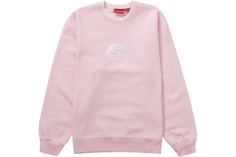 Pink Supreme Double S Crew Sweater
