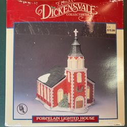 Vintage Lemax Dickensvale Collectibles Porcelain Lighted House 