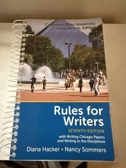 Rules For Writers CSULB Book