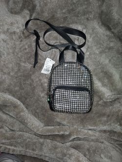 Black Small Back Pack Rhinestones 
