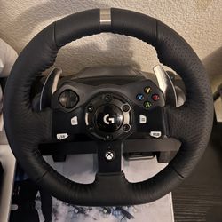 Logitech G920 Steering Wheel, Peddles And Shifter